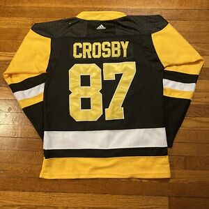 Adidas Pittsburgh Penguins Sidney Crosby 87 NHL Hockey Jersey Sz 46 Sewn Canada