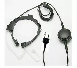 KEHLMIKROFON MIT GROSSEM PTT FÜR MIDLAND & INTEK RADIO, POLIZEI SICHERHEIT MILITÄRSTIL - Bild 1 von 1