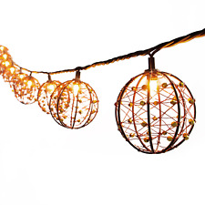Decorative Lantern String Lights 10 Incandescent Bulbs For Indoor Outdoor Patio