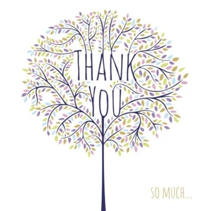 Paquete de 5 tarjetas y sobres con acabado en lámina premium Holly Tree Thank You Notecards - Imagen 1 de 1