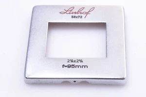✅ LINHOF 95MM 56X72 LENS FRAME MASK TECHNIKA IV III 2X3” 6X9CM RANGE FINDER - Picture 1 of 2
