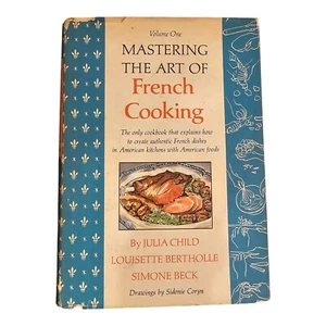 Vintage Mastering The Art Of French Cooking Vol 1 Julia Child 1971 Dust Jacket - Picture 1 of 18