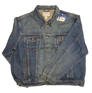 Arizona Jean Co Button Up Denim Trucker Jacket Size XXL - NEW With Tags - Picture 1 of 3
