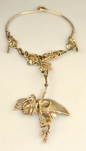 VINTAGE ALFRED KARRAM STERLING SILVER 3-D BRUTALIST CHOKER NECKLACE 86.9 GRAMS - Bild 1 von 11