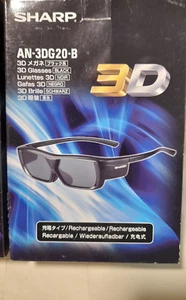 SMART TV SHARP - OCCHIALI/GLASSES OCCHIALI 3D ATTIVI 3D RICARICABILI AN3DG20-B - Foto 1 di 5