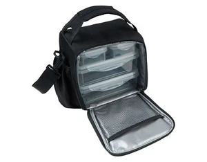 Livarno home Kühltasche Kühlbox mit Lunchboxen Set Kühlakku schwarz *besch. VP - Bild 1 von 5