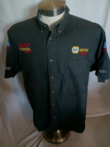 Texaco Havoline Ford Racing Irvan-Simo Racing Team Issued XL Crew Shirt NASCAR Cover