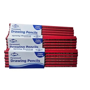 Vintage Lot 3 BOXES Paramount O Circle Drawing No. 5054 4H Pencils UNSHARPENED - Picture 1 of 6