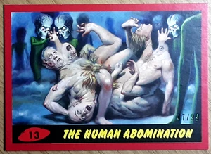 Tarjeta roja de Mars Attack's The Revenge 2017 13 The Human Abomination. - Imagen 1 de 3