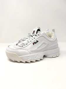 Fila Disruptor 2 Premium Damen-Freizeitschuhe, weiß/marine/rot Damen 8 - Bild 1 von 9