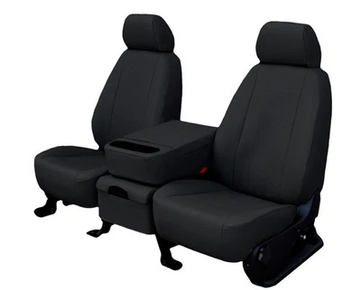 CalTrend Car Seat Covers Fit Ford Transit-150|Transit-250 2015-2024 Black Faux - Image 1 of 4
