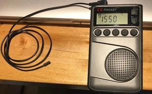 C. Crane CC Pocket AM FM &NOAA Weather Radio with Clock and Sleep Timer Compact - Picture 1 of 5
