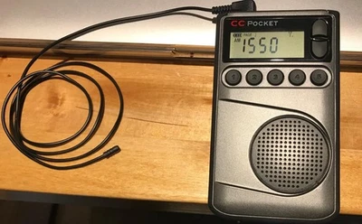 C. Crane CC Pocket AM FM &NOAA Weather Radio with Clock and Sleep Timer Compact - Image 1 of 4