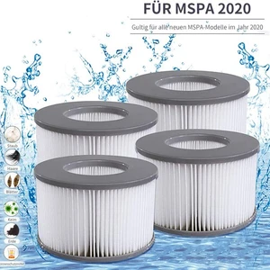 4pcs Filter Whirlpool für MSpa In-Outdoor Pool Ersatzfilter Kartusche aufblasbar - Bild 1 von 12