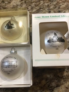 Columbus Kansas Three Christmas Ornaments Circa 1991 Ready for Christmas! - Bild 1 von 7
