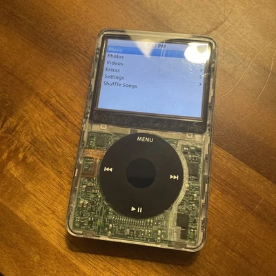 iPod Classic Personalizado - Gen 5.5 - 256 GB - Transparente/Negro - Batería 2000 mah Foto 1 de 4