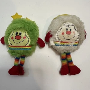 Peluche vintage Rainbow Brite mini Sprite 2 Twink Hallmark 1983 4" verde e bianco - Foto 1 di 4