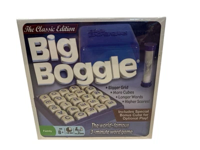 HASBRO Big Boggle Game The Classic Edition 2014 With Bonus Cube New Sealed - Image 1 of 4
