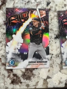 2025 BOWMAN CHROME ADIOS INSERT CARD BALTIMORE ORIOLES GUNNAR HENDERSON #AD-9 - Picture 1 of 1