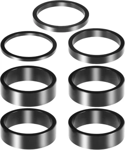 7 Stück Aluminiumlegierung Steuersatz Spacer 1 1/8" Steuersatz Spacer für MTB BMX Rennräder - Bild 1 von 8