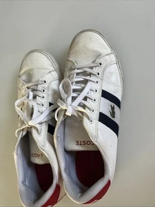 Lacoste Grad Vulc 120 2 P SMA Herren Weiß Leder Lifestyle Turnschuhe Größe 8,5 - Bild 1 von 7