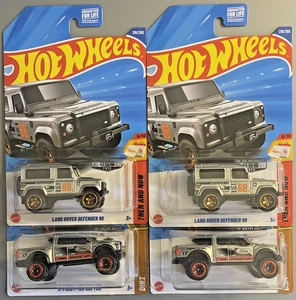 4x 2025 HOT WHEELS Zamac '17 Ford F-150 Raptor Land Rover Defender 90 - Picture 1 of 7