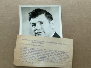 NEWS PHOTO 1937 Teaneck NJ Norman Redwood Subway Tunnel Workers Union MURDER 272 - Picture 1 of 4