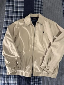 Polo Ralph Lauren Men's Bi Swing Jacket Size Large, Khaki, Full Zip, Soft Shell - Picture 1 of 15