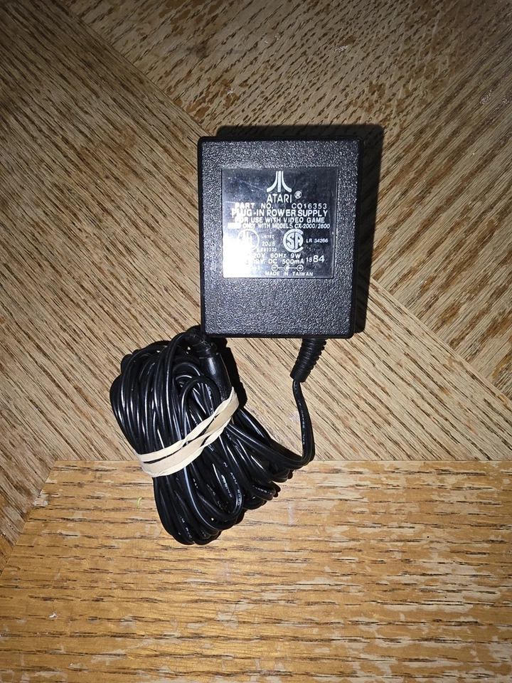 Atari 2600 Vintage Power Supply 9V C010472 C016353 AC Adapter Cord Wall Plug OEM - Image 1 of 1