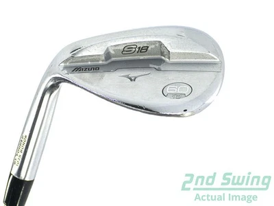 Mizuno S18 White Satin Wedge Lob LW 60° Steel Wedge Flex Left 36.0in - Image 1 of 4
