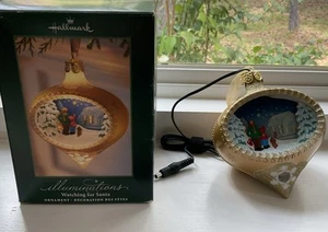 Hallmark Illuminations “Watching For Santa” Ornament 2005- Powerbox Not Included - Picture 1 of 5