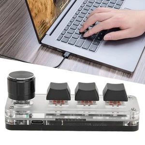 Mini-Tastatur Mit 3 Tasten Rote Schaltertasten Plug-and-Play RGB-Hinterg DON - Bild 1 von 24
