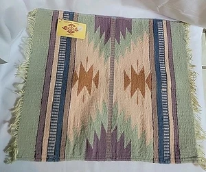 19" x 14,5" Vintage mexikanischer Zapoteken handgewebter Wandbehang - Bild 1 von 6