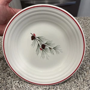 Fiestaware Pine Branch Lunch Plate Fiesta Holiday Winter 9 inch Luncheon - Picture 1 of 4