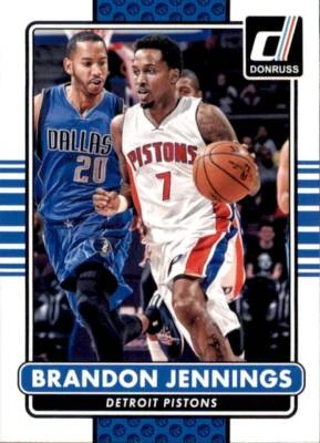2014-15 Panini Donruss Base #40 Brandon Jennings Detroit Pistons - Imagem 1 de 2