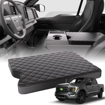 Ajuste para Ford F150 F250 2015-2022 Coche Consola Central Cubierta Apoyabrazos Almohadilla Soporte Foto 1 de 4