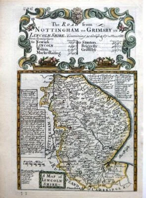 ЛИНКОЛЬНШИР ЛИНКОЛЬН БОСТОН ЭМАНУЭЛЬ БОУЭН c1720 ПОДЛИННАЯ АНТИКВАРНАЯ ГРАВИРОВАННАЯ КАРТА - Изображение 1 из 4