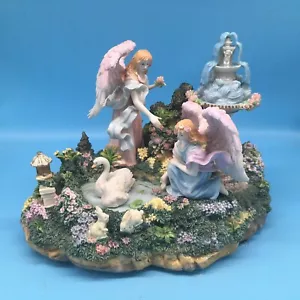 Gran estatua musical animada ángeles cisnes fuente de agua canción: Lago de los Cisnes - Imagen 1 de 7