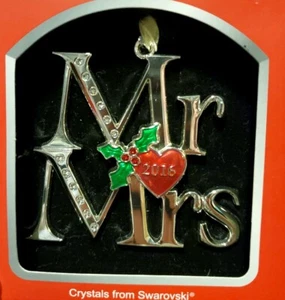Harvey Lewis Mr & Mrs 2016 Hochzeit Weihnachtsschmuck NEU! - Bild 1 von 1