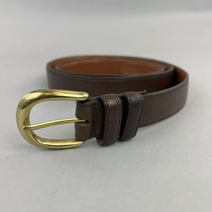 Rochester Made USA Brown Leather Formal Dress Belt Size 42 48" Long Length - Picture 1 of 16