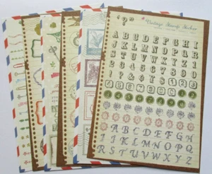 Stickerset Retro 6 Blätter Mix 14,8 x 10,3cm - Bild 1 von 2