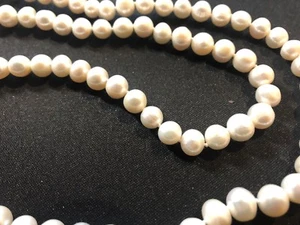 Süwasserzucht-Perlenkette in cremeweiß, versch. Längen  - Bild 1 von 3