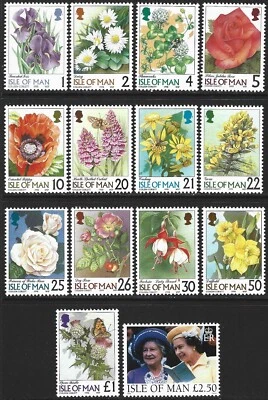 1998 Isle of Man Sg 773/790 Flowers MNH - Image 1 of 2