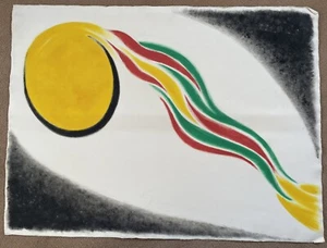 Superb Abstract W/C On Paper By Cicely Glyn De Beer 1892-1973 Unsigned c1960 2f - Picture 1 of 1
