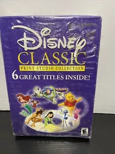Disney Classic Print Studio Collection 6 Great Titles Factory Sealed CD ROM 🔥 - Picture 1 of 6