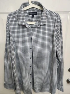 Mizzen+Main Shirt Mens XL Trim Performance Stretch Long Sleeve Plaid 🔥 Nice - Picture 1 of 5