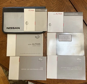2009 Nissan Altima Sedan Owners Manual S SL SE 2.5 3.5 Booklet Set with Case - Picture 1 of 5