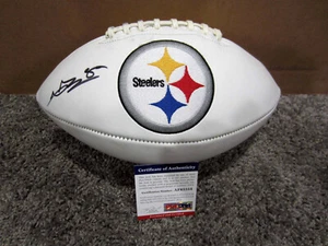 ANTONIO BROWN AB 84 Pittsburgh Steelers Autograph SIGNED Logo Football w/COA PSA - Picture 1 of 1