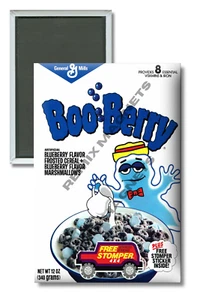 Calamita frigorifero General Mills Boo-Berry Cereal 1985 2" x 3" - Foto 1 di 3
