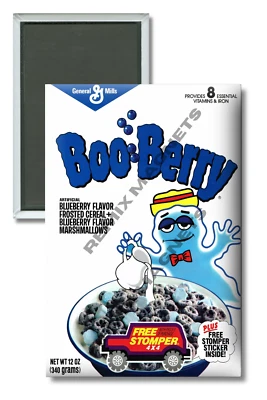 Магнит на холодильник General Mills Boo-Berry Cereal 1985 2 дюйма x 3 дюйма - Изображение 1 из 3